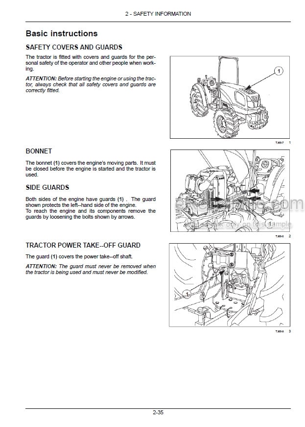 Photo 1 - New Holland T3.50F Operators Manual Tractor 51560218