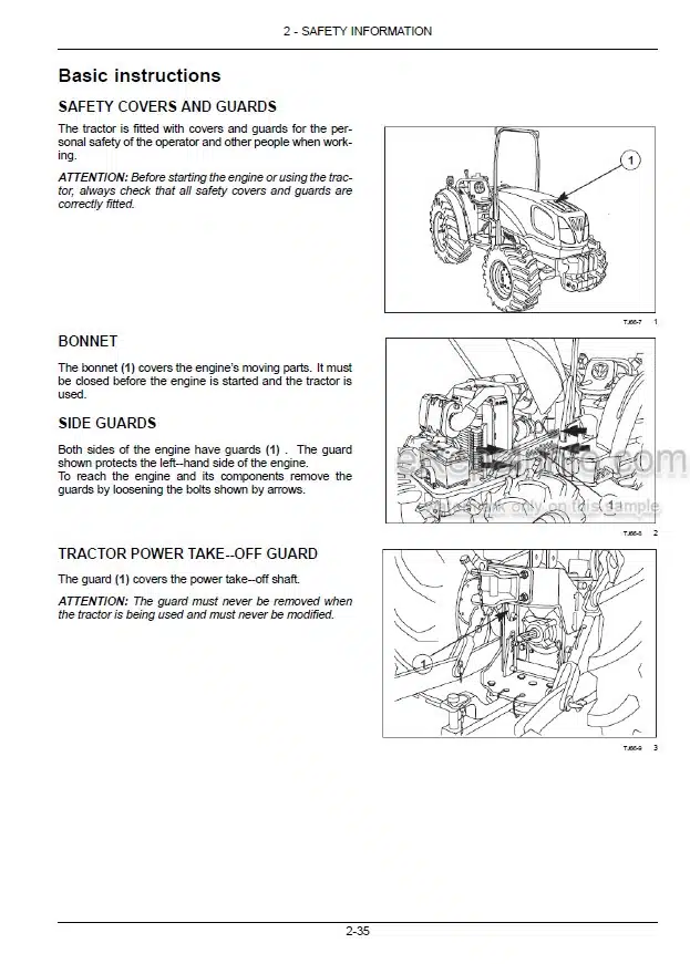 Photo 1 - New Holland T3.50F Operators Manual Tractor 51560218