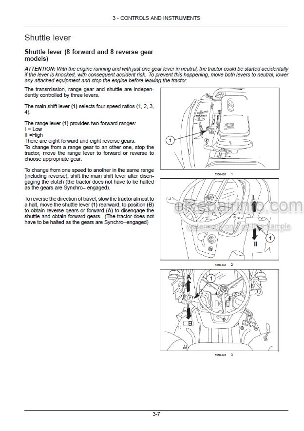 Photo 1 - New Holland T3.50F T3.55F T3.65F T3.75F Operators Manual Tractor
