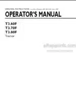 Photo 4 - New Holland T3.60F T3.70F T3.80F Operators Manual Tractor