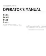 Photo 4 - New Holland T4.55 T4.65 T4.75 Operators Manual Tractor