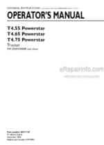 Photo 4 - New Holland T4.55 T4.65 T4.75 Powerstar Operators Manual Tractor 48071747
