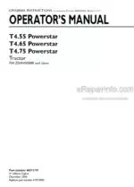 Photo 4 - New Holland T4.55 T4.65 T4.75 Powerstar Operators Manual Tractor 48071747