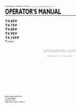 Photo 4 - New Holland T4.65V T4.75V T4.85V T4.95V T4.105V Operators Manual Tractor 48077130
