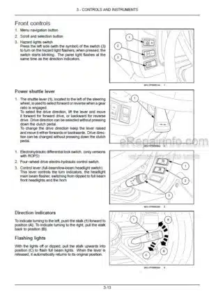 Photo 1 - New Holland T4.65V T4.75V T4.85V T4.95V T4.105V Operators Manual Tractor 48077130