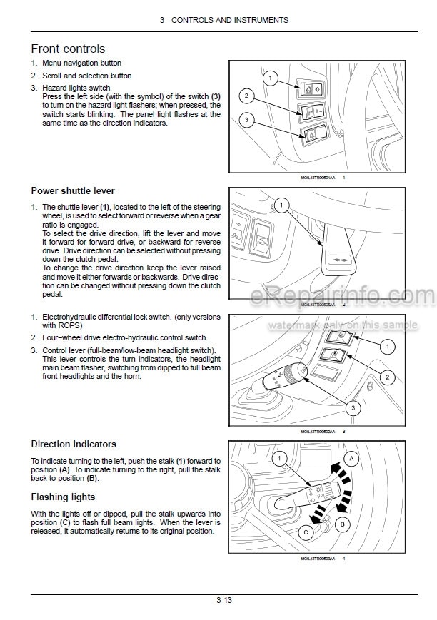 Photo 1 - New Holland T4.65V T4.75V T4.85V T4.95V T4.105V Operators Manual Tractor 48077130