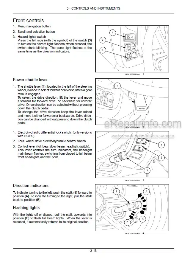 Photo 1 - New Holland T4.65V T4.75V T4.85V T4.95V T4.105V Operators Manual Tractor 48077130
