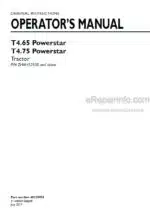 Photo 3 - New Holland T4.65 T4.75 Powerstar Operators Manual Tractor 48129908