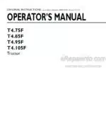 Photo 4 - New Holland T4.75F T4.85F T4.95F T4.105F Operators Manual Tractor
