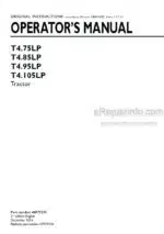 Photo 4 - New Holland T4.75LP T4.85LP T4.95LP T4.105LP Operators Manual Tractor 48077235