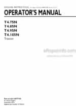 Photo 4 - New Holland T4.75N T4.85N T4.95N T4.105N Operators Manual Tractor 48077188