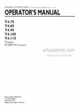 Photo 4 - New Holland T4.75 T4.85 T4.95 T4.105 T4.115 Operators Manual Tractor 48071323