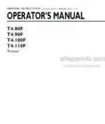 Photo 4 - New Holland T4.80F T4.90F T4.100F T4.110F Operators Manual Tractor
