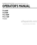 Photo 4 - New Holland T4.80F T4.90F T4.100F T4.110F Operators Manual Tractor