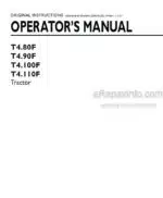 Photo 4 - New Holland T4.80F T4.90F T4.100F T4.110F Operators Manual Tractor