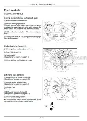 Photo 2 - New Holland T4.80F T4.90F T4.100F T4.110F Operators Manual Tractor