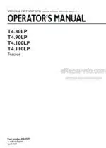 Photo 5 - New Holland T4.80LP T4.90LP T4.100LP T4.110LP Operators Manual Tractor 47847675