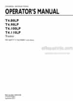 Photo 4 - New Holland T4.80LP T4.90LP T4.100LP T4.110LP With PIN Operators Manual Tractor 48162725