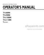 Photo 4 - New Holland T4.80N T4.90N T4.100N T4.110N Operators Manual Tractor