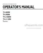 Photo 4 - New Holland T4.80N T4.90N T4.100N T4.110N Operators Manual Tractor