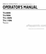 Photo 3 - New Holland T4.80N T4.90N T4.100N T4.110N Operators Manual Tractor