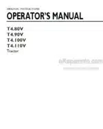 Photo 3 - New Holland T4.80V T4.90V T4.100V T4.110V Operators Manual Tractor