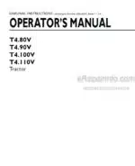 Photo 3 - New Holland T4.80V T4.90V T4.100V T4.110V Operators Manual Tractor