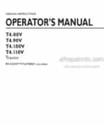 Photo 4 - New Holland T4.80V T4.90V T4.100V T4.110V Operators Manual Tractor With PIN