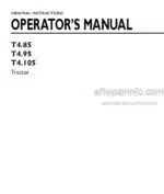 Photo 4 - New Holland T4.85 T4.95 T4.105 Operators Manual Tractor
