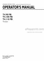 Photo 4 - New Holland T4.90FB T4.100FB T4.110FB Operators Manual Tractor 51427774