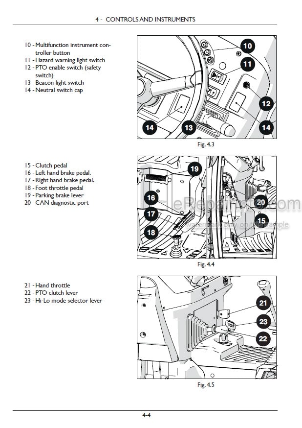 Photo 1 - New Holland T4.90FB T4.100FB T4.110FB Operators Manual Tractor 51427774