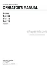 Photo 4 - New Holland T4.90 T4.100 T4.110 T4.120 Operators Manual Tractor 47945453