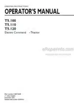 Photo 4 - New Holland T5.100 T5.110 T5.120 Electro Command Operators Manual Tractor