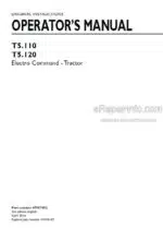Photo 4 - New Holland T5.110 T5.120 Electro Command Operators Manual Tractor 47987592
