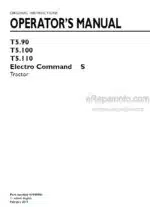 Photo 3 - New Holland T5.90 T5.100 T5.110 Electro Command S Operators Manual Tractor 51599081