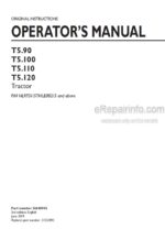 Photo 3 - New Holland T5.90 T5.100 T5.110 T5.120 Operators Manual Tractor 51640945