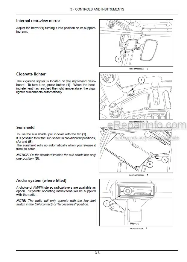 Photo 1 - New Holland T5.95 T5.105 T5.115 Electro Command Operators Manual Tractor