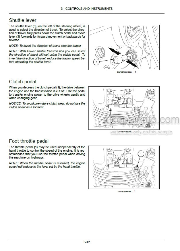 Photo 1 - New Holland T6.110 T6.120 T6.130 Operators Manual Tractor