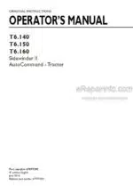 Photo 4 - New Holland T6.140 T6.150 T6.160 Sidewinder II Auto Command Operators Manual Tractor