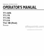 Photo 3 - New Holland T7.165S T7.175 T7.190 T7.210 Tier 4B Final Operators Manual Tractor