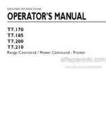 Photo 4 - New Holland T7.170 T7.185 T7.200 T7.210 Range Command Power Command Operators Manual Tractor