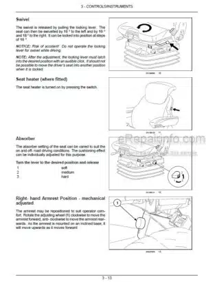 Photo 2 - New Holland T7.170 T7.185 T7.200 T7.210 Sidewinder II Range Command Power Command Operators Manual Tractor March 2011