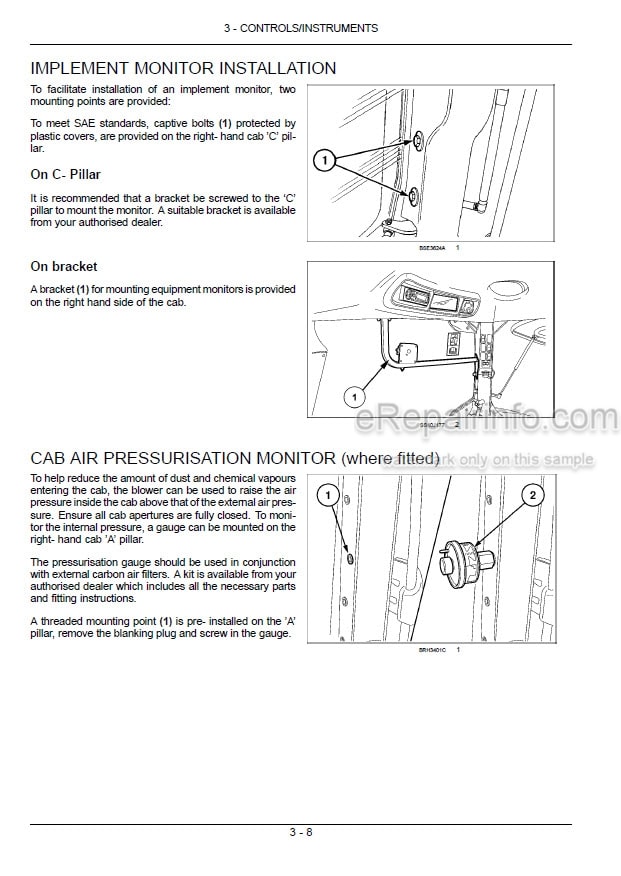 Photo 1 - New Holland T7.170 T7.185 T7.200 T7.210 Sidewinder II Auto Command Operators Manual Tractor March 2011