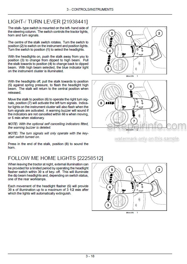 Photo 1 - New Holland T7.170 T7.185 T7.200 T7.210 Sidewinder II Auto Command Operators Manual Tractor January 2012