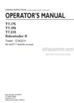 Photo 4 - New Holland T7.175 T7.190 T7.210 Sidewinder II Stage IV Operators Manual Tractor 51544527