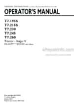 Photo 4 - New Holland T7.195S T7.215S T7.230 T7.245 T7.260 Stage IV Operators Manual Tractor 48198555