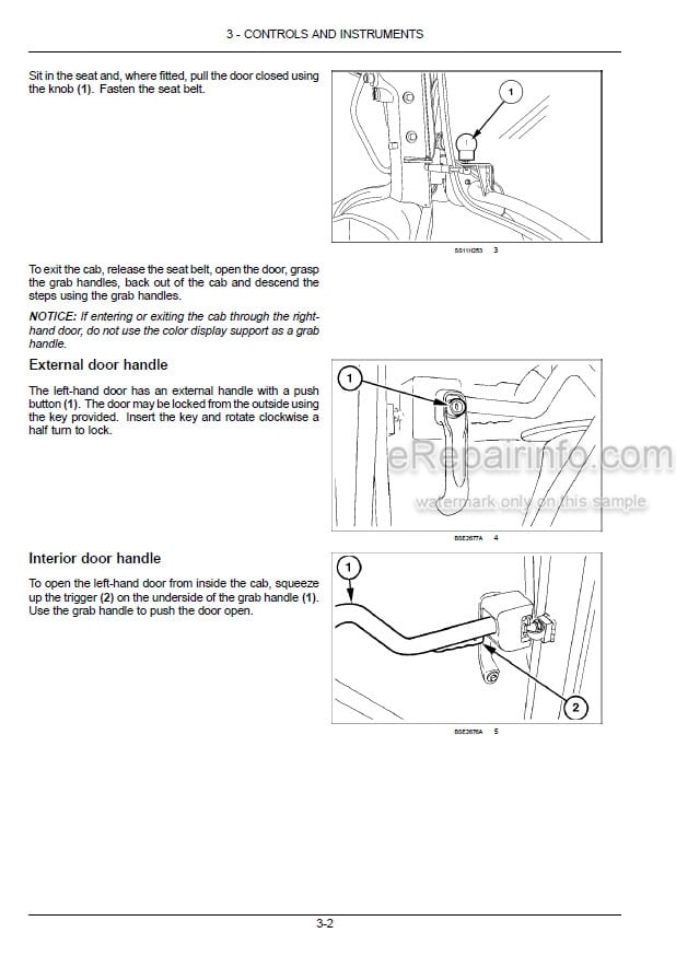 Photo 1 - New Holland T7.230 T7.245 T7.260 Sidewinder II Power Command Tier 4B Final Operators Manual Tractor 47789216