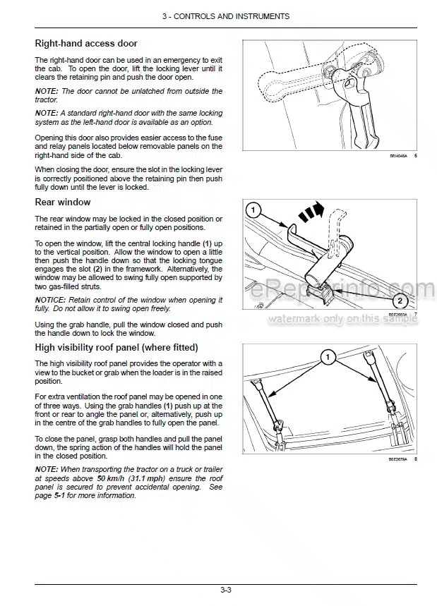 Photo 1 - New Holland T7.230 T7.245 T7.260 Sidewinder II Tier 4B Final Operators Manual Tractor October December 2017