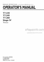 Photo 3 - New Holland T7.230 T7.245 T7.260 Stage IV Operators Manual Tractor 47960402