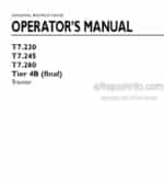 Photo 4 - New Holland T7.230 T7.245 T7.260 Tier 4B Final Operators Manual Tractor